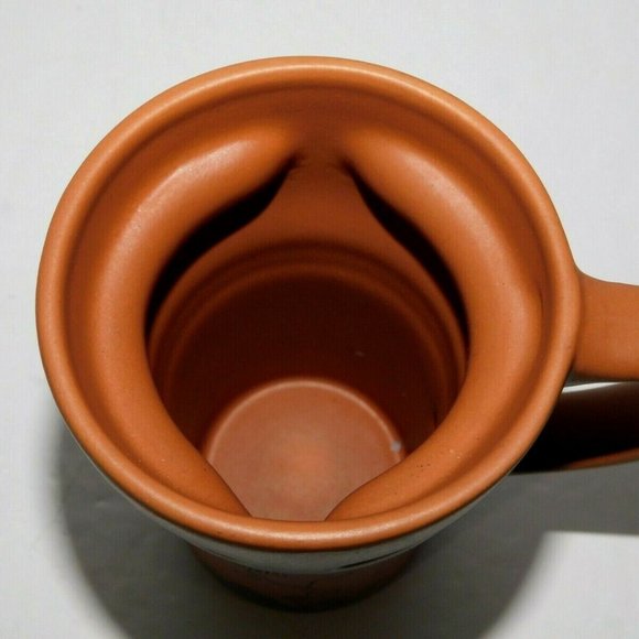 Rainforest Cafe Terracotta Brown Cha Cha Tree Frog Tall Travel Mug with Lid - Picture 9 of 10